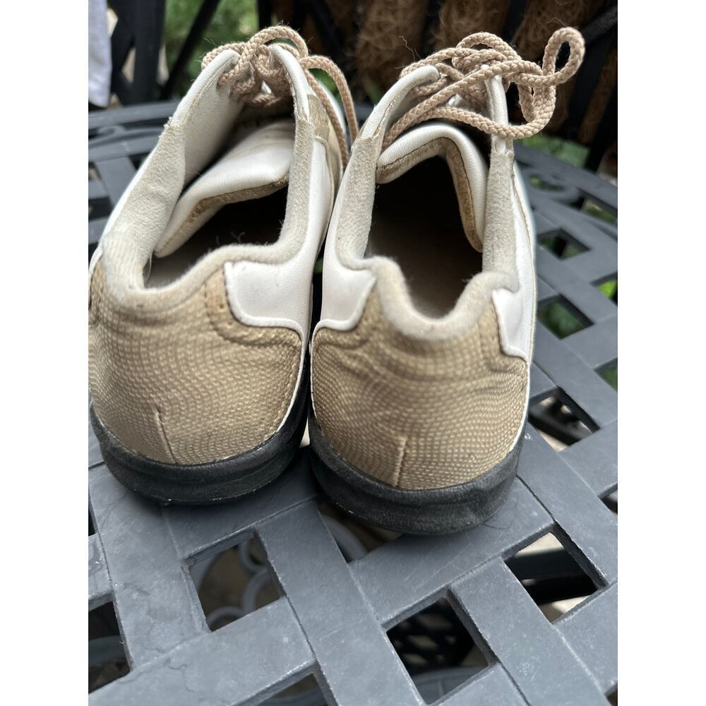 FootJoy GreenJoys Men’s Golf Shoes – White/Tan Saddle – Size 10M – Softspikes - Picture 6 of 7